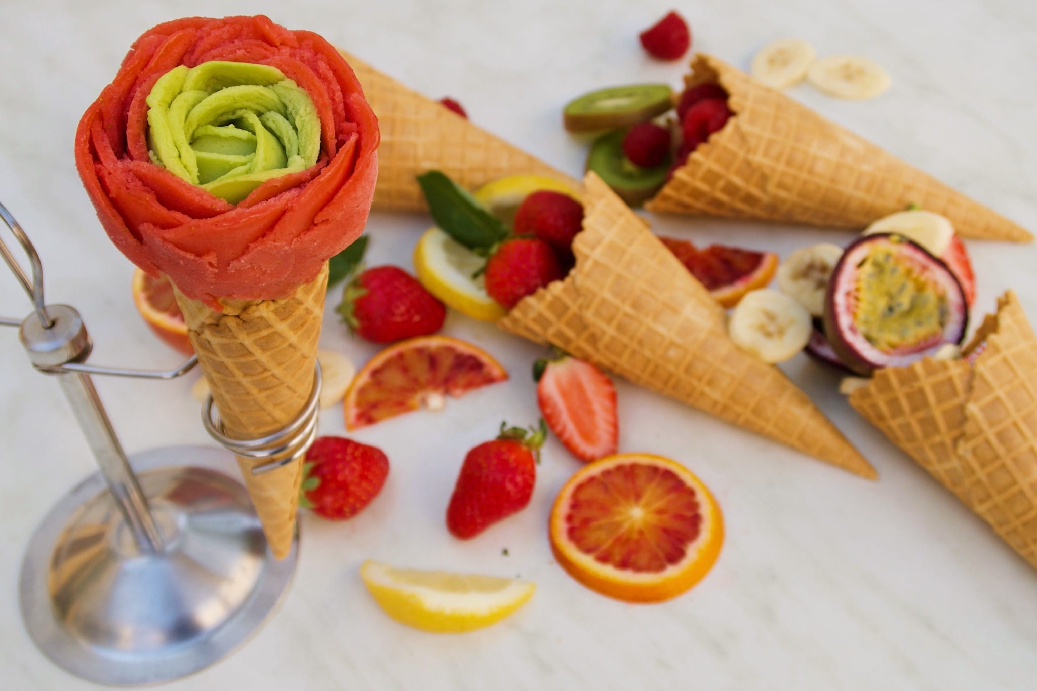 About 3 Gelateria Del Porto ice creams, Antibes